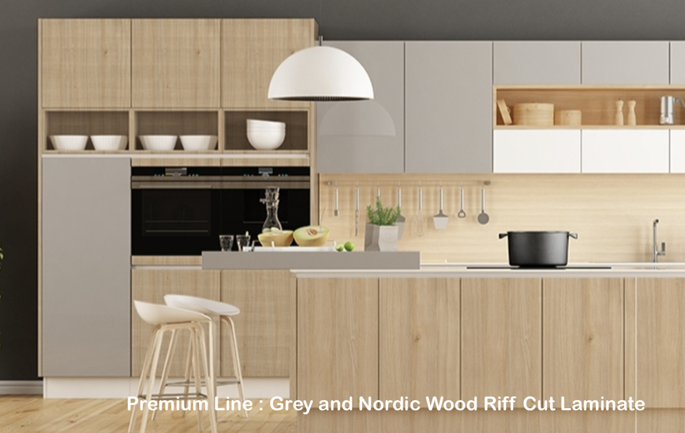 Grey Laminate and Nordic Wood Laminate